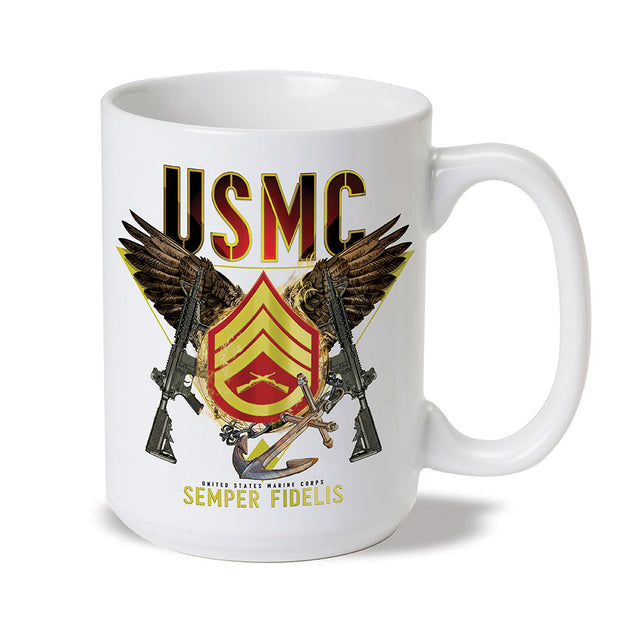 Semper Fidelis Choose  your Rank Mug - SGT GRIT