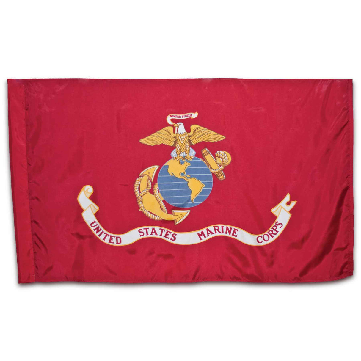 Marine Corps 3' x 5' Nylon Single-Sided Sleeved Flag - SGT GRIT