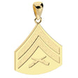 5/8" Corporal Rank Pendant - 14k Gold - SGT GRIT