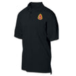 1st Battalion 2nd Marines Patch Golf Shirt Black - SGT GRIT