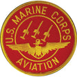 Red Marine Corps Aviation Patch - SGT GRIT