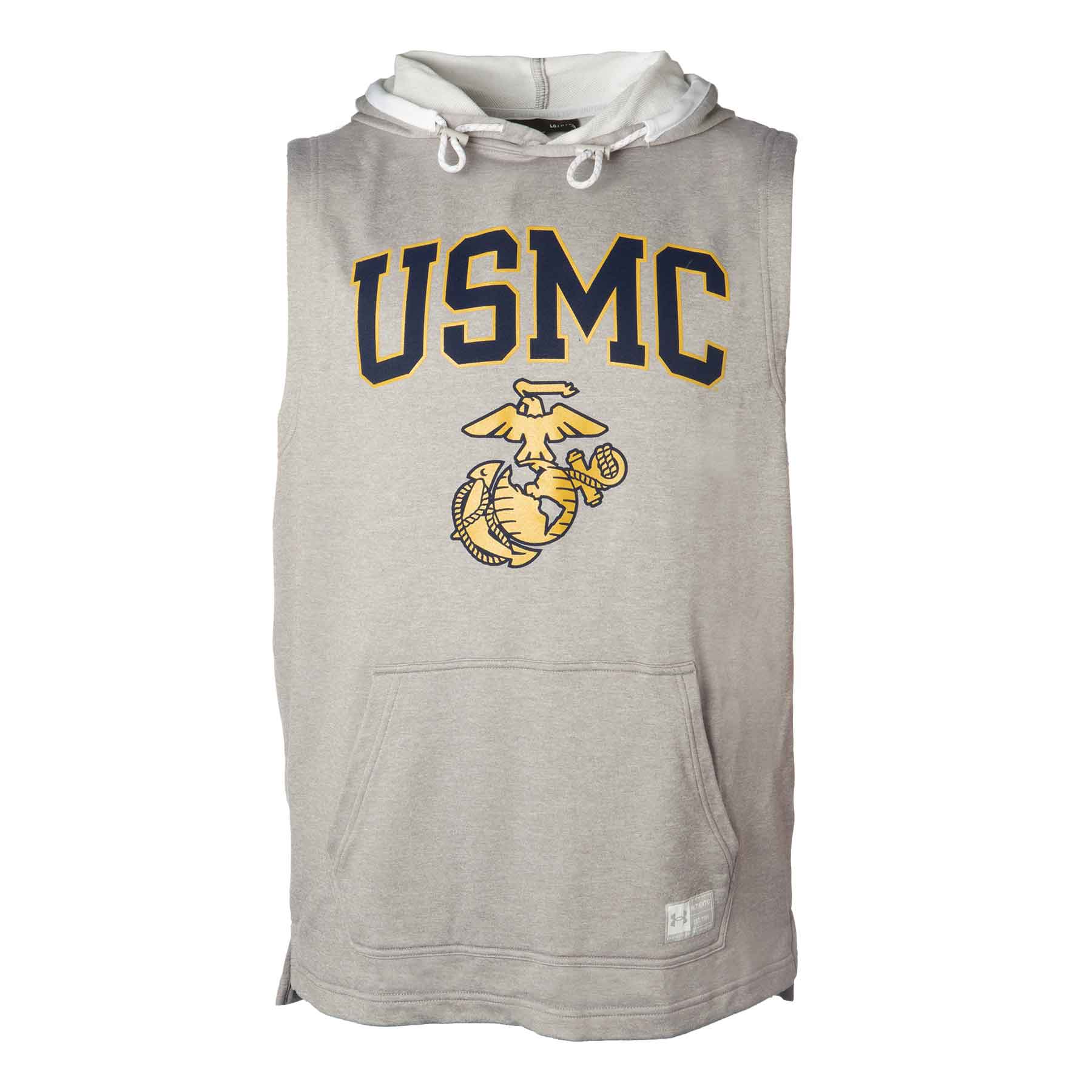 UA USMC EGA Sleeveless Hoodie SGT GRIT
