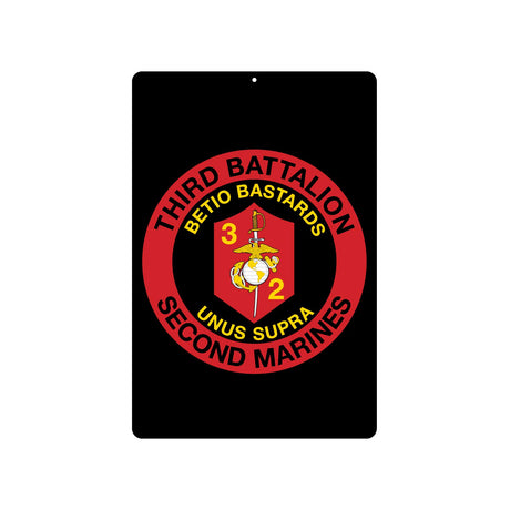 3rd Battalion 2nd Marines Metal Sign - SGT GRIT