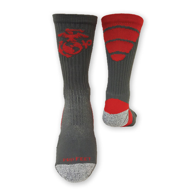 USMC Gray Crew Sock - SGT GRIT