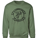 7th Communication Battalion Patch Sweatshirt - SGT GRIT