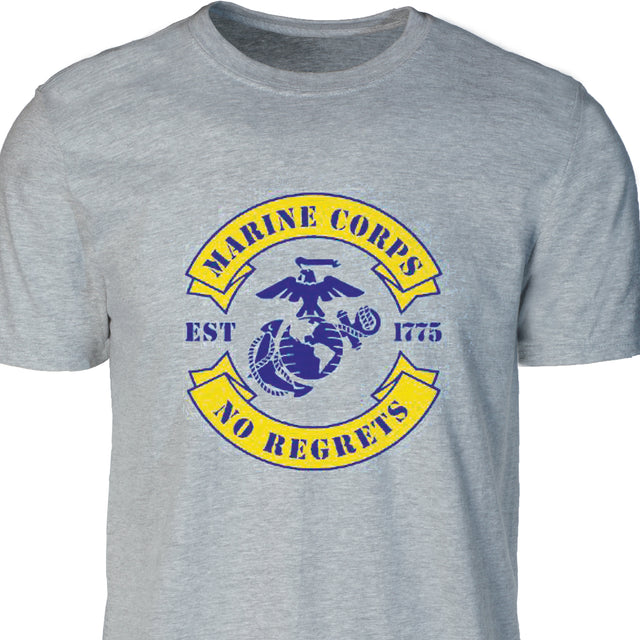 USMC No Regrets T-shirt - SGT GRIT