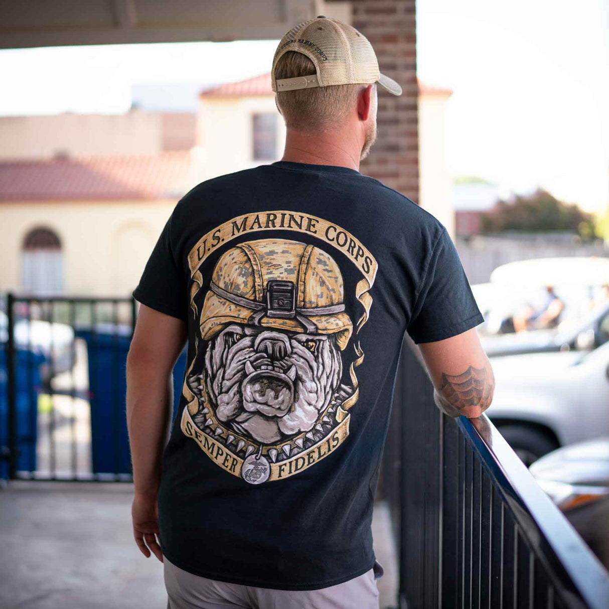 US Marine Corps Bulldog T-shirt - SGT GRIT