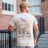 Marine Corps Warrior Graphic T-Shirt 100% Cotton - SGT GRIT