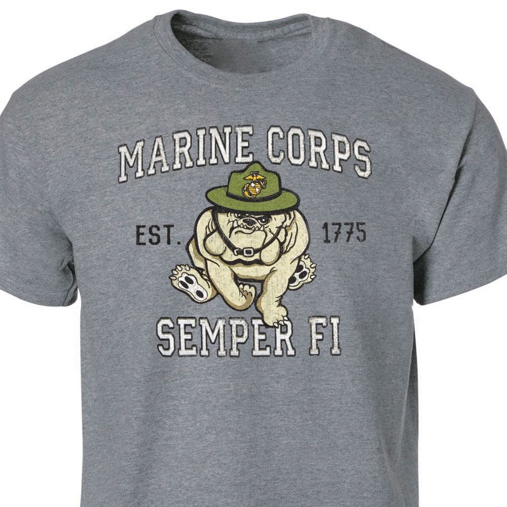 USMC Retro Marines Bulldog T-shirt - SGT GRIT