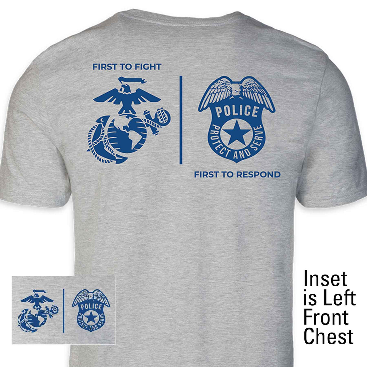 USMC First Responders Police T-shirt - SGT GRIT