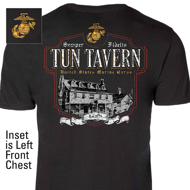 Semper Fidelis Tun Tavern Back With Left Chest T-shirt - SGT GRIT