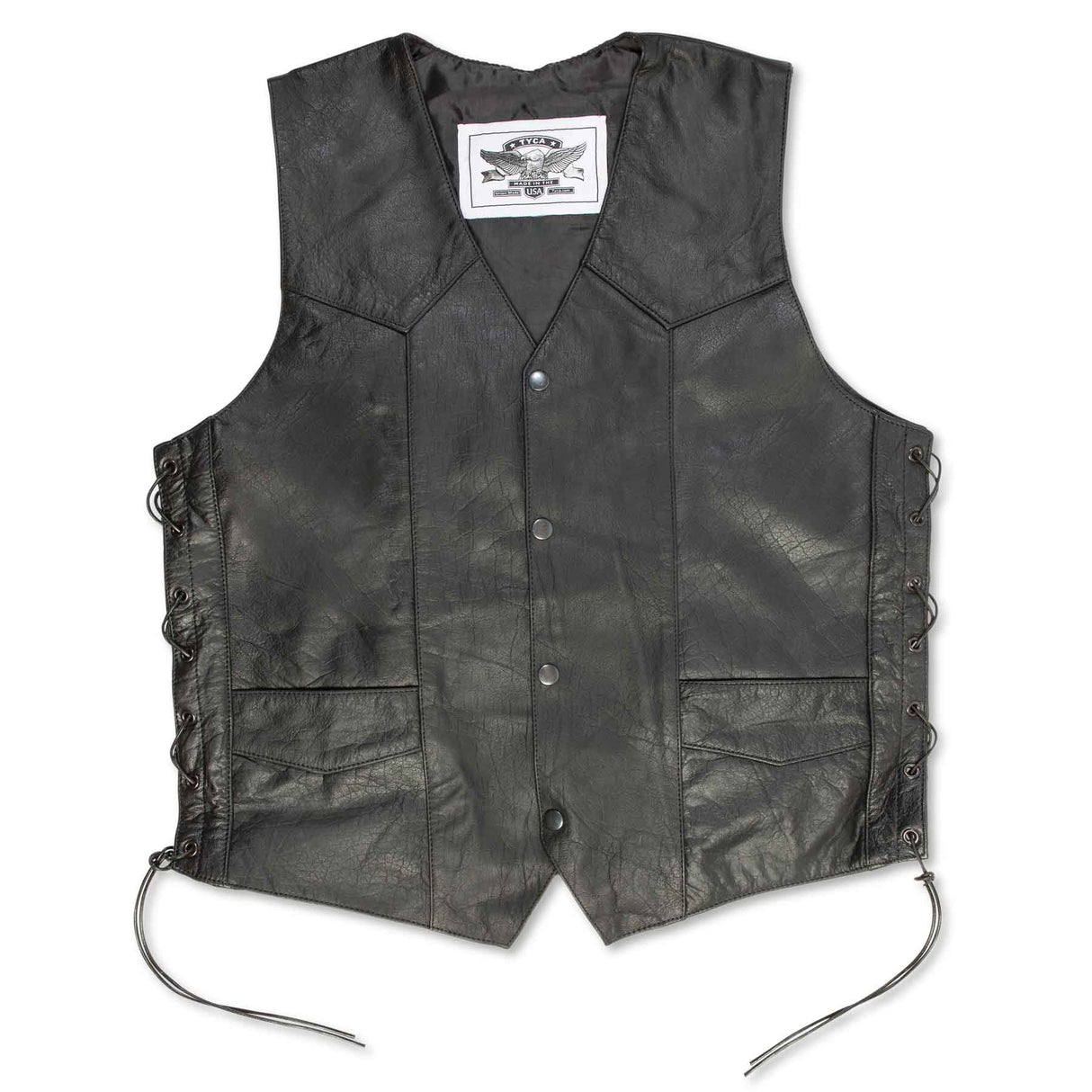 Embossed Lace Up Side Vest - SGT GRIT