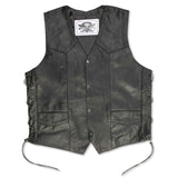 Embossed Lace Up Side Vest - SGT GRIT