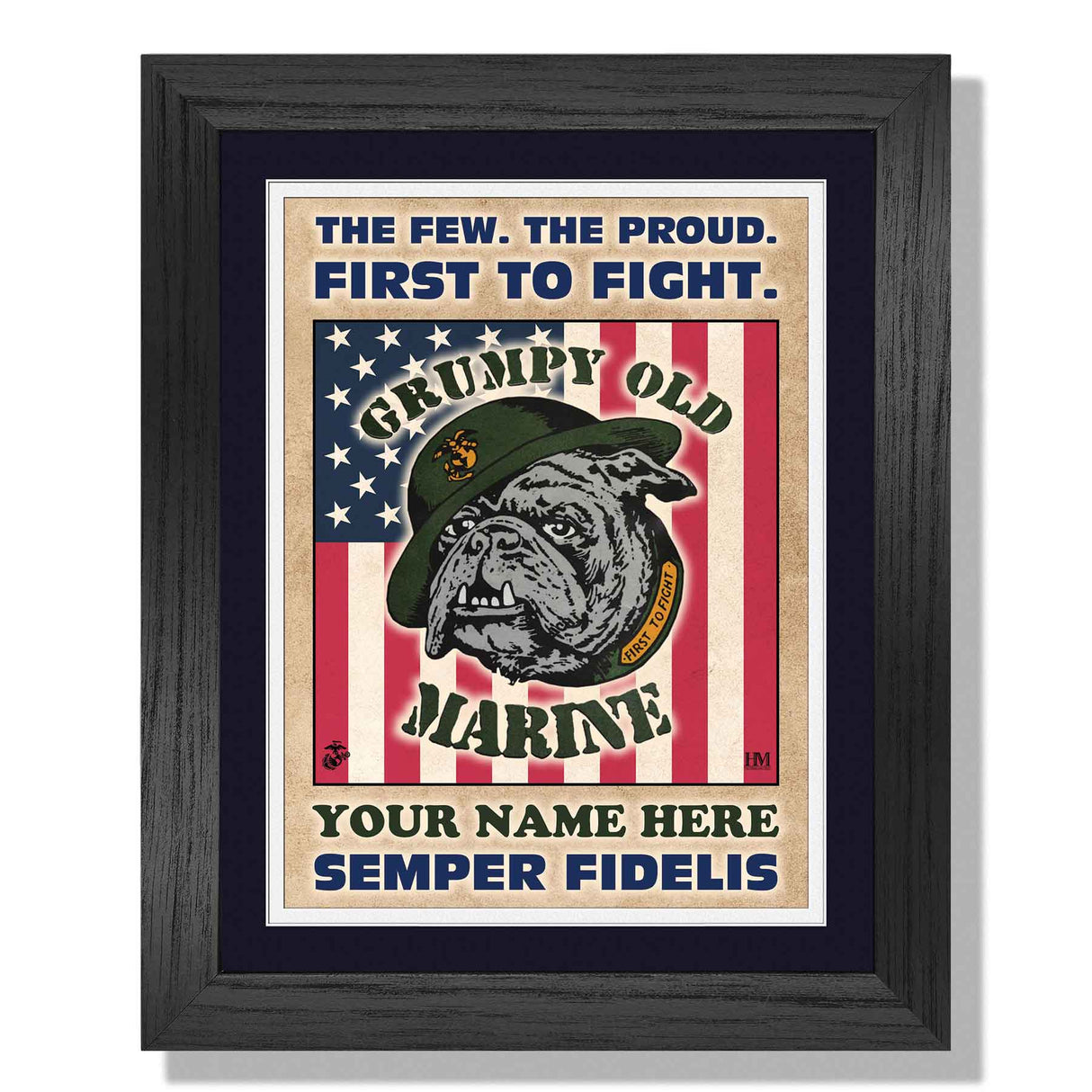 Grumpy Old Marine Framed Art - SGT GRIT