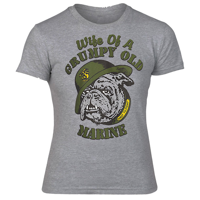 Wife of a Grumpy Old Marine T-shirt - SGT GRIT