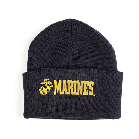 Marines Cuffed Beanie- Black - SGT GRIT