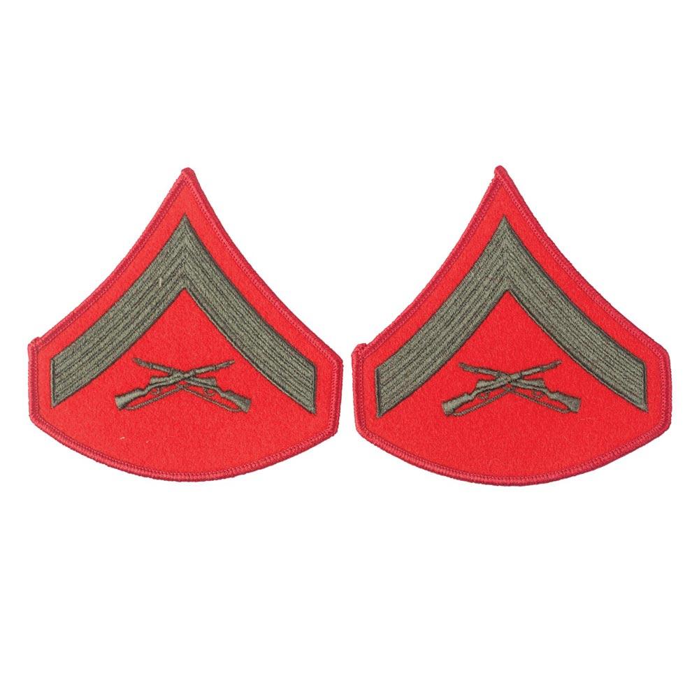 Green on Red Chevrons - SGT GRIT