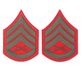 Green on Red Chevrons - SGT GRIT