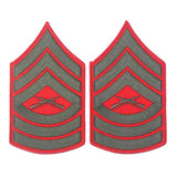 Green on Red Chevrons - SGT GRIT