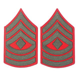 Green on Red Chevrons - SGT GRIT