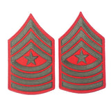 Green on Red Chevrons - SGT GRIT