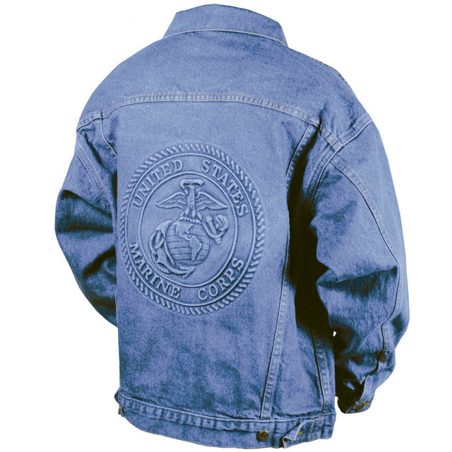 Embossed Denim Jacket - SGT GRIT