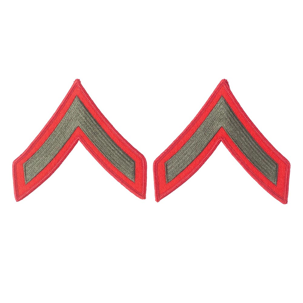 Green on Red Female Chevrons - SGT GRIT