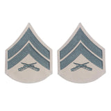 Green on Khaki Female Chevrons - SGT GRIT