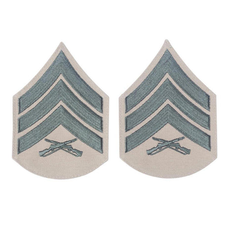 Green on Khaki Female Chevrons - SGT GRIT