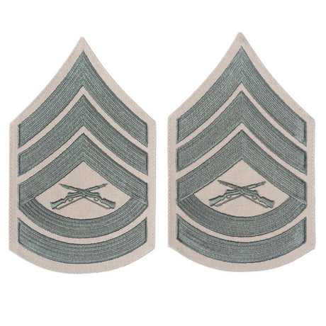 Green on Khaki Female Chevrons - SGT GRIT