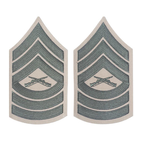 Green on Khaki Female Chevrons - SGT GRIT