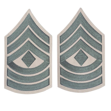 Green on Khaki Female Chevrons - SGT GRIT