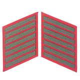 Green on Red Female Service Stripes - SGT GRIT