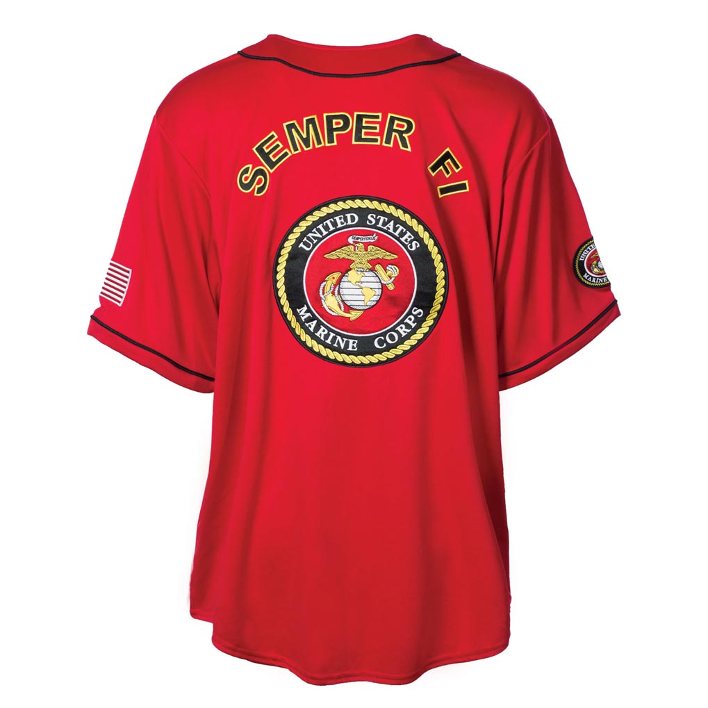 Full sublimation shops U.S. Marines Baseball Jersey