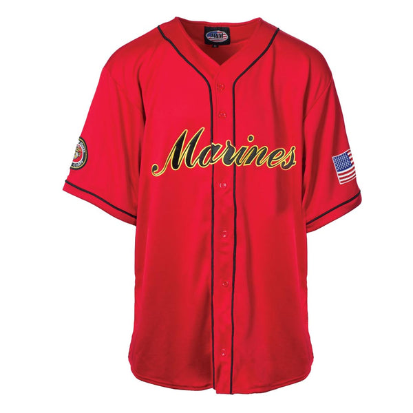 Officially Licensed - US Marines Sublimated Baseball Jersey