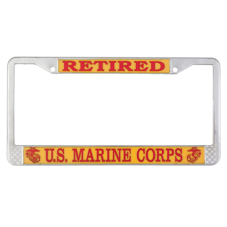 Retired US Marine Corps License Plate Frame - SGT GRIT