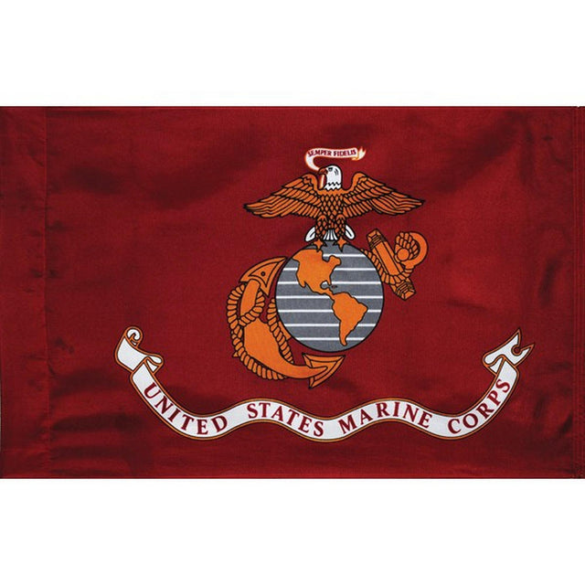 Marine Corps 2' x 3' Nylon Sleeved Flag - SGT GRIT