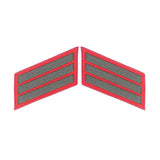 Green on Red Service Stripes - SGT GRIT