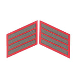 Green on Red Service Stripes - SGT GRIT