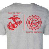 USMC First Responders Fire T-shirt - SGT GRIT