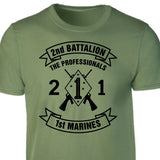 2nd Battalion 1st Marines T-shirt - SGT GRIT