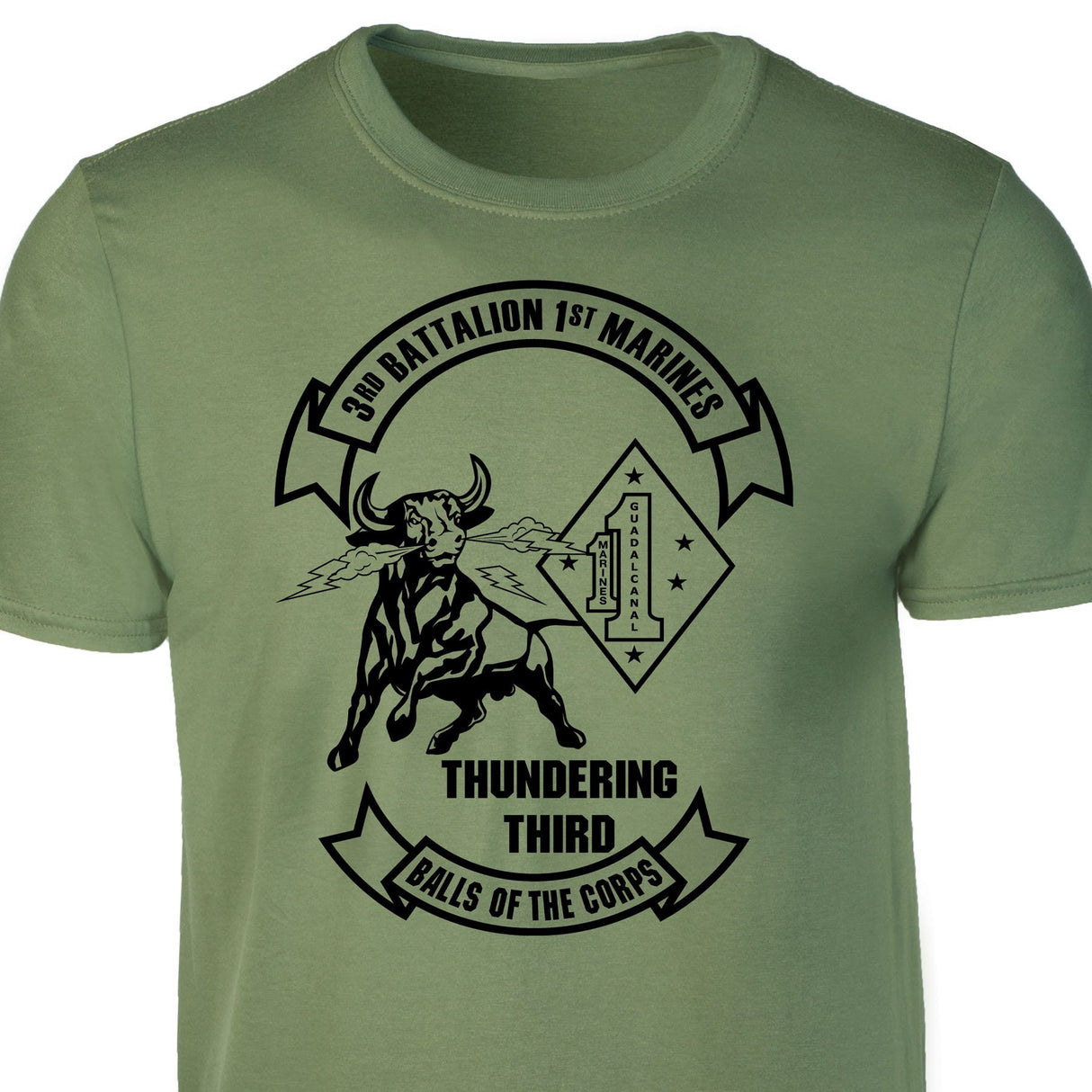 3rd Battalion 1st Marines T-shirt - SGT GRIT