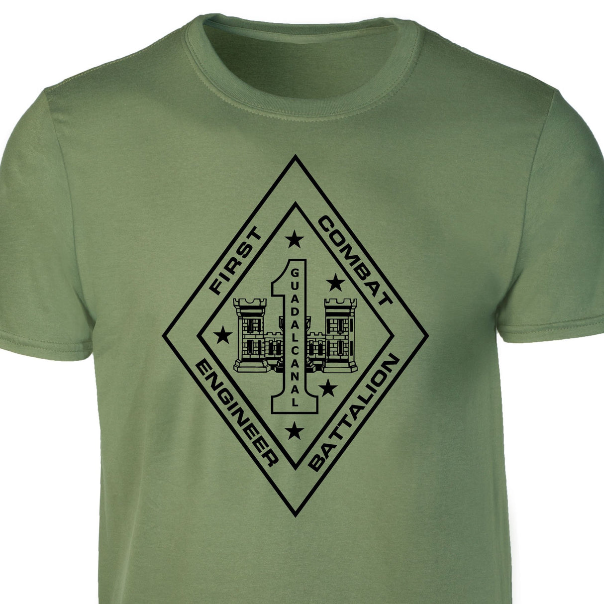 1st Combat Engineer Battalion T-shirt - SGT GRIT